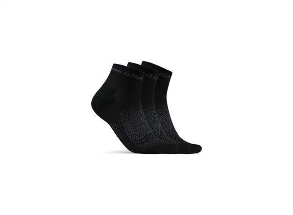 Craft Core Dry Mid 3-pack ponožky čierna
