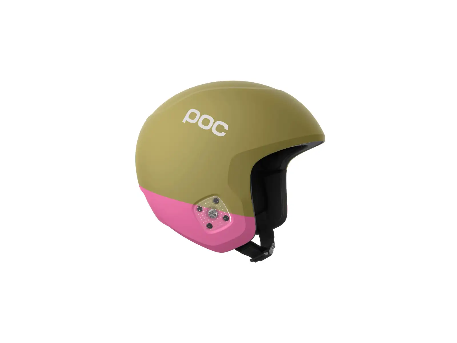 POC Skull Dura Jr lyžiarska prilba Olivine Green Matt/Thulite Pink Matt