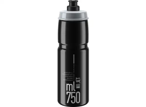 Fľaša Elite Jet 750 ml čierna/sivá Logo