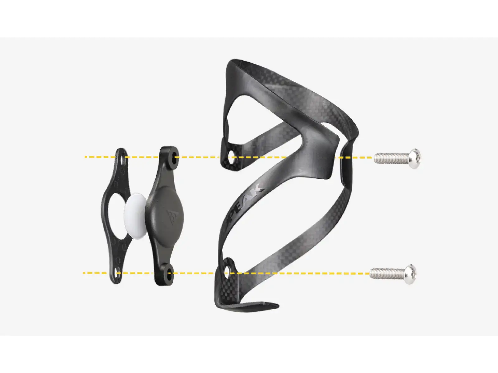 Držiak Topeak Cage Mount Apple AirTag pod košík čierny