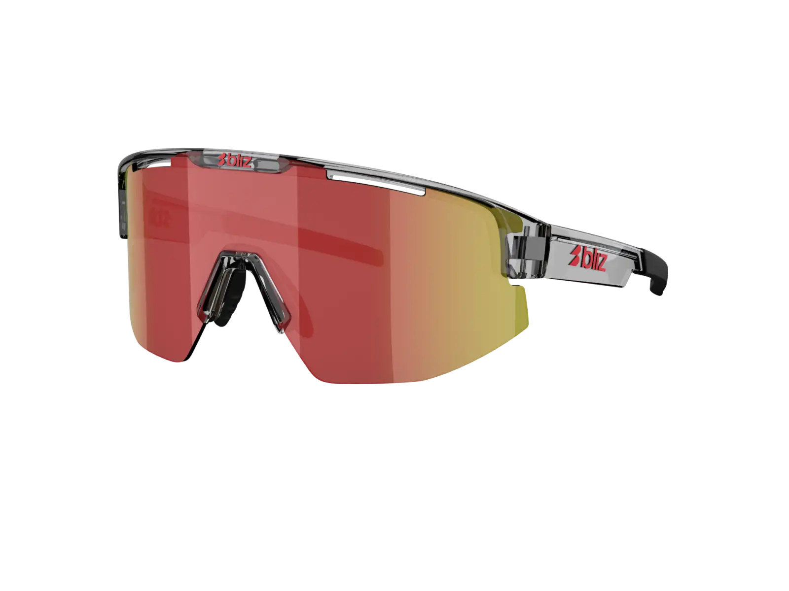Bliz Matrix slnečné okuliare Transparent Dark Grey/Brow Red Multi