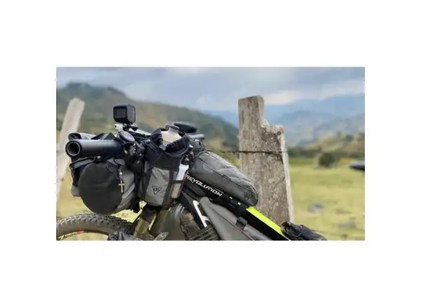 Woho X-Touring Top-Tube taška na rám 850 ml Honeycomb Iron sivá