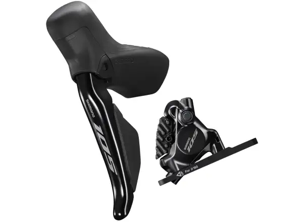 Shimano 105 Di2 BR-R7170 + ST-R7170 kotúčová brzda predná (ľavá), J-kit, polymer