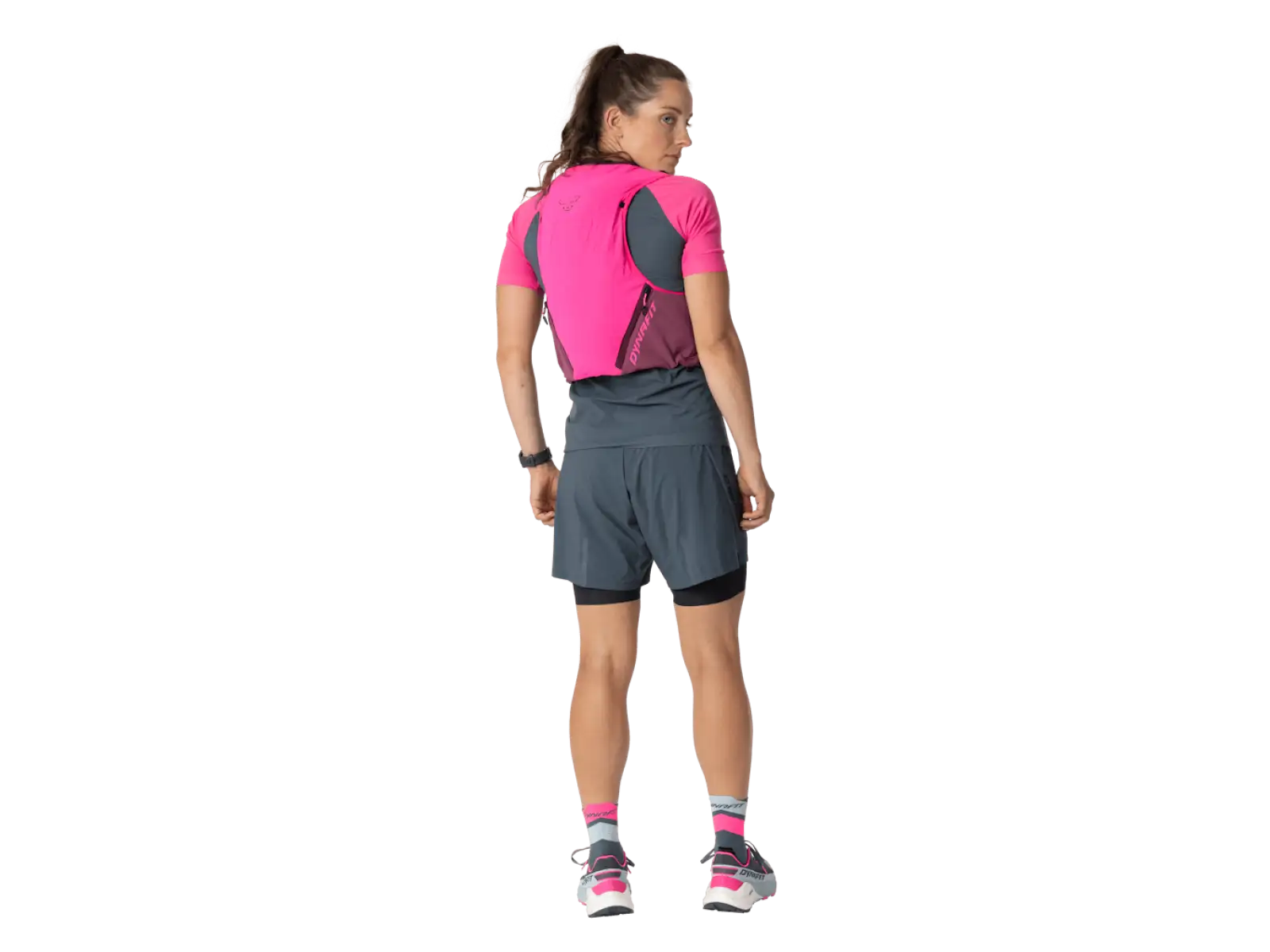 Dynafit Alpine 8 l bežecká vesta Pink Glo/Amaranth