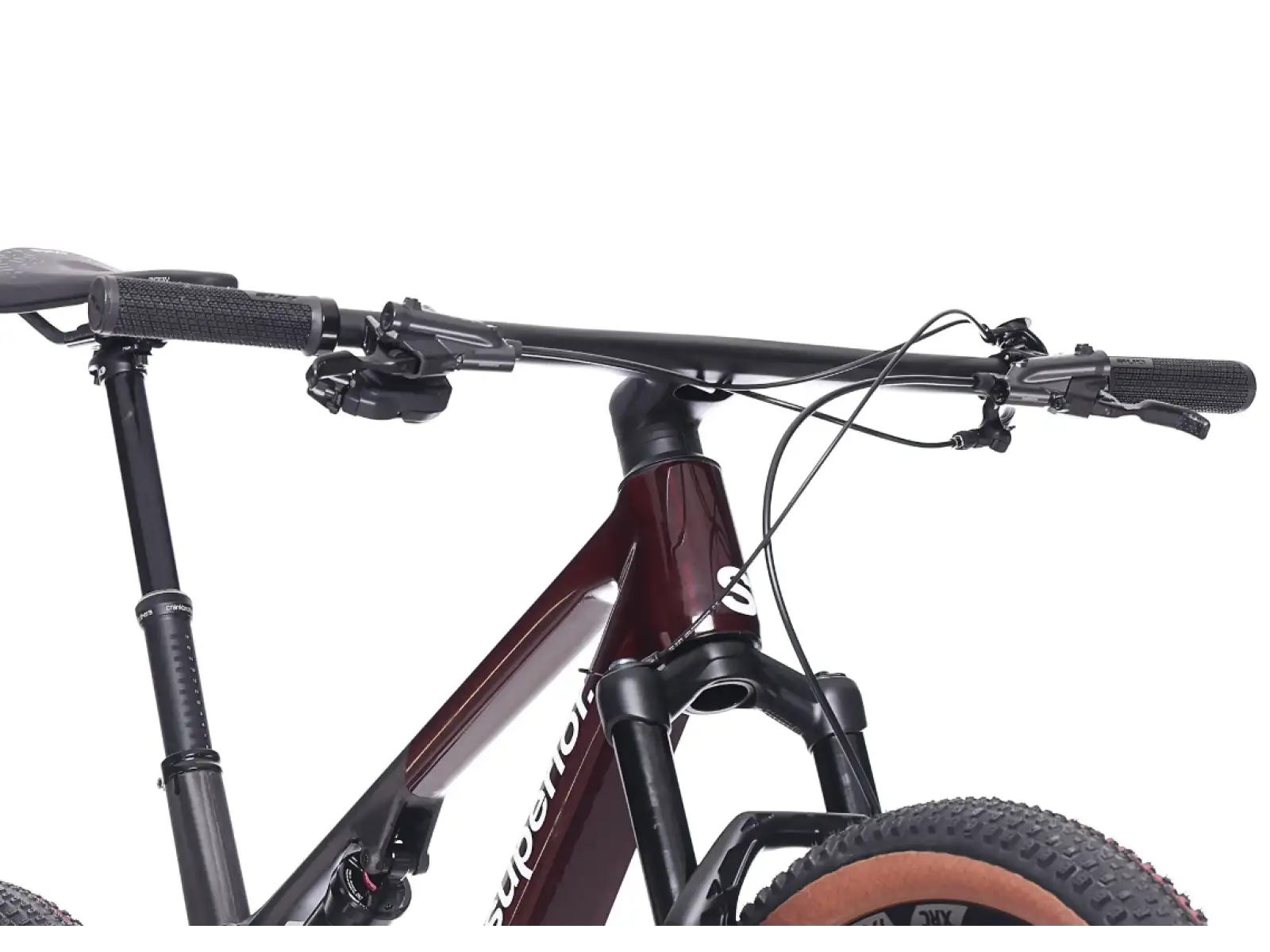 Superior XF 9.6 Team celoodpružený bicykel Gloss Carbon/Red Carbon
