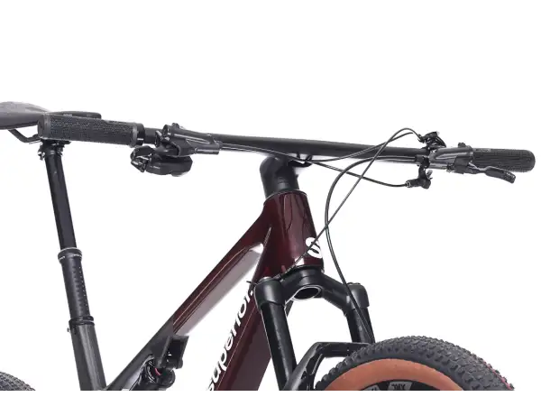 Superior XF 9.6 Team celoodpružený bicykel Gloss Carbon/Red Carbon