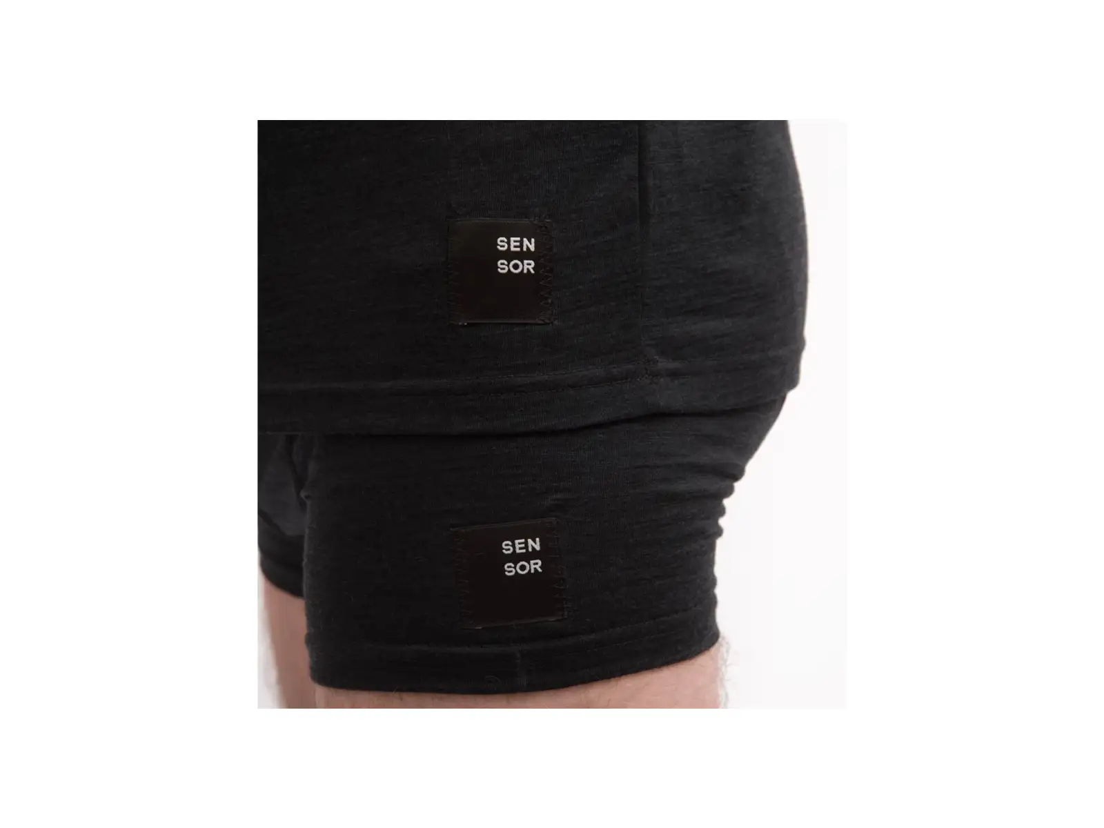 Sensor Merino Cordura pánske tričko krátky rukáv čierna