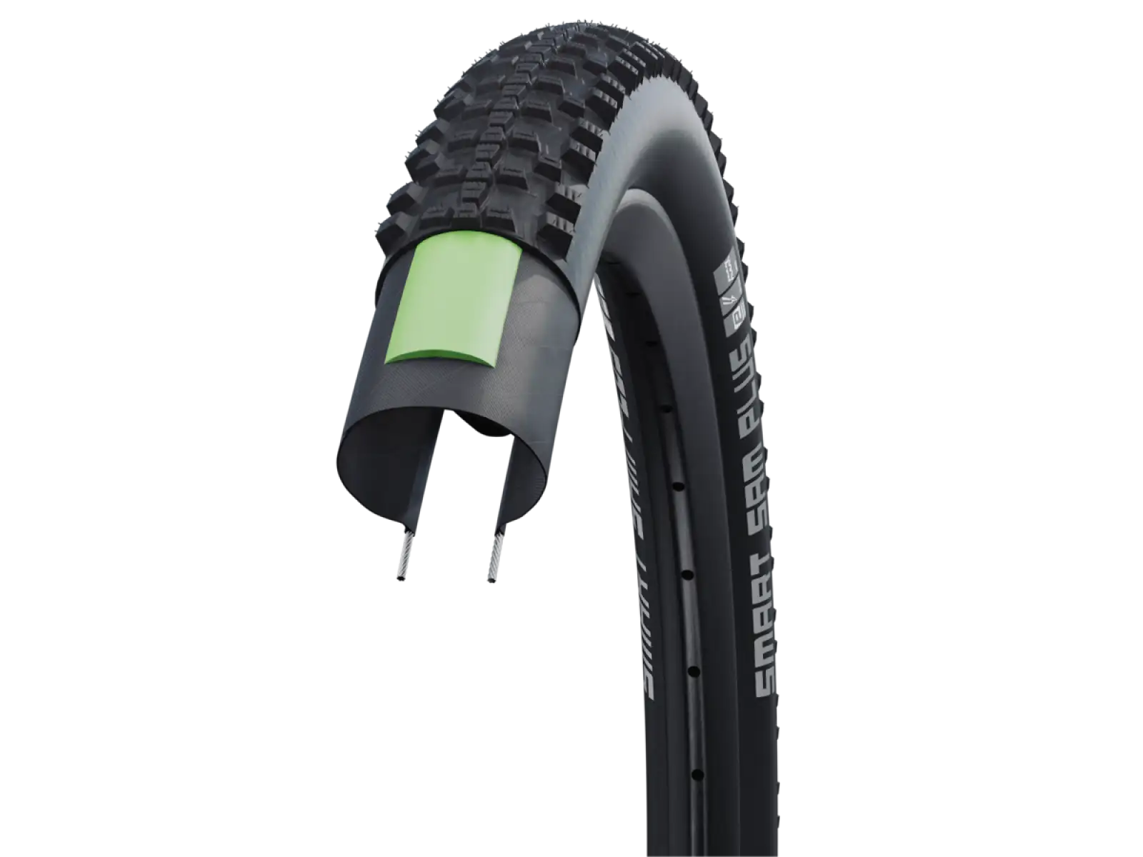 Schwalbe Smart Sam PLUS Performance E-50 Addix 20x2,35" MTB plášť drôt čierna/reflex