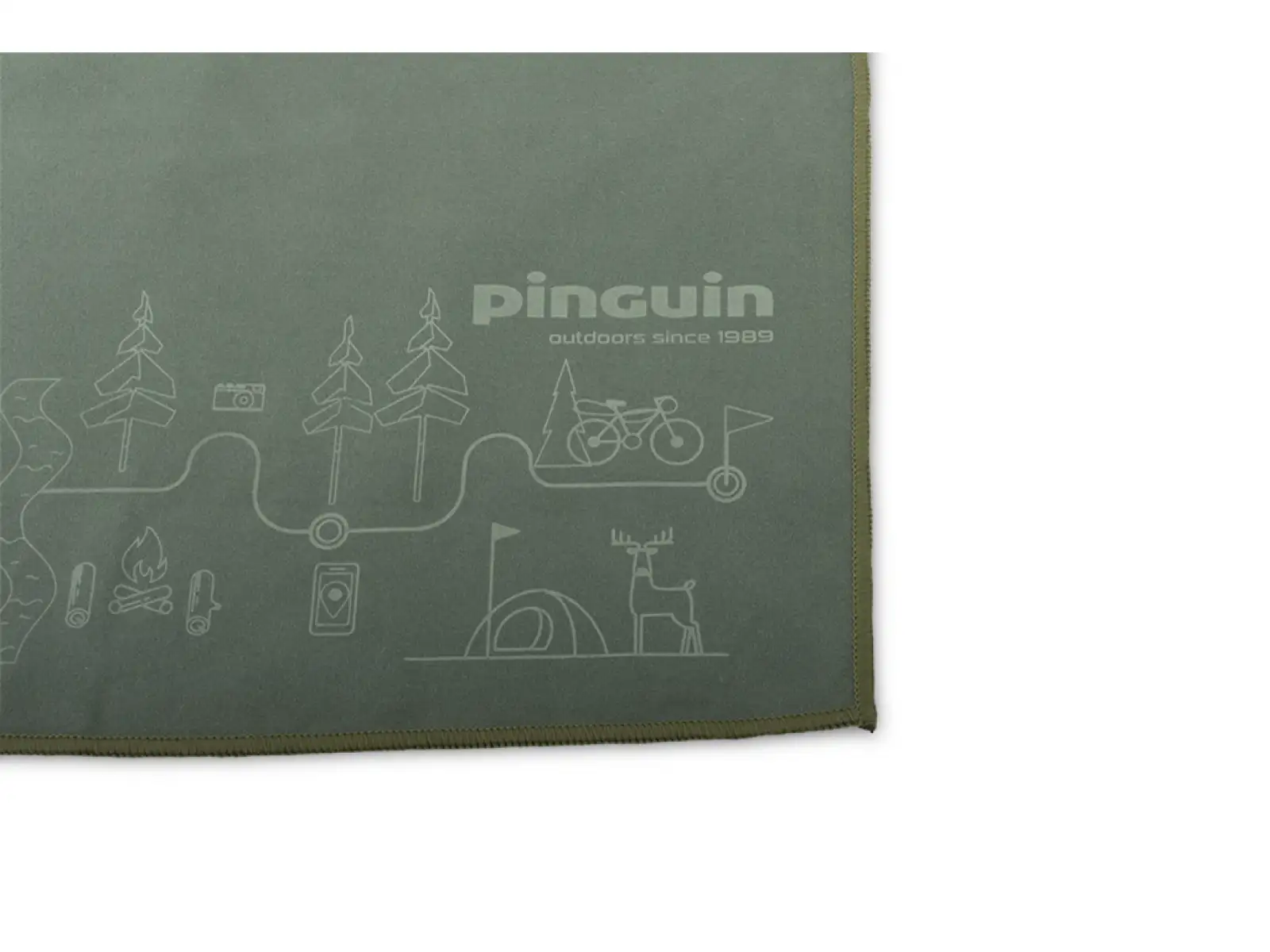 Pinguin rúčnik M mapa sivá