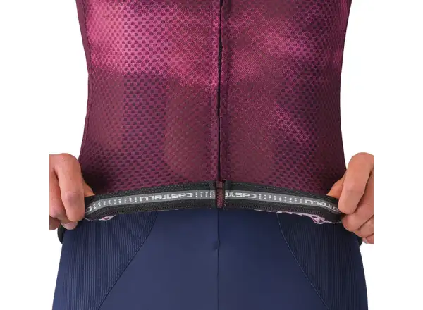 Castelli Climber's A/C pánsky dres krátky rukáv Deep Bordeaux/White