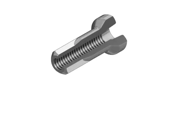 DT Swiss Hidden Alu ProLock nipel 2.0x12 mm strieborný