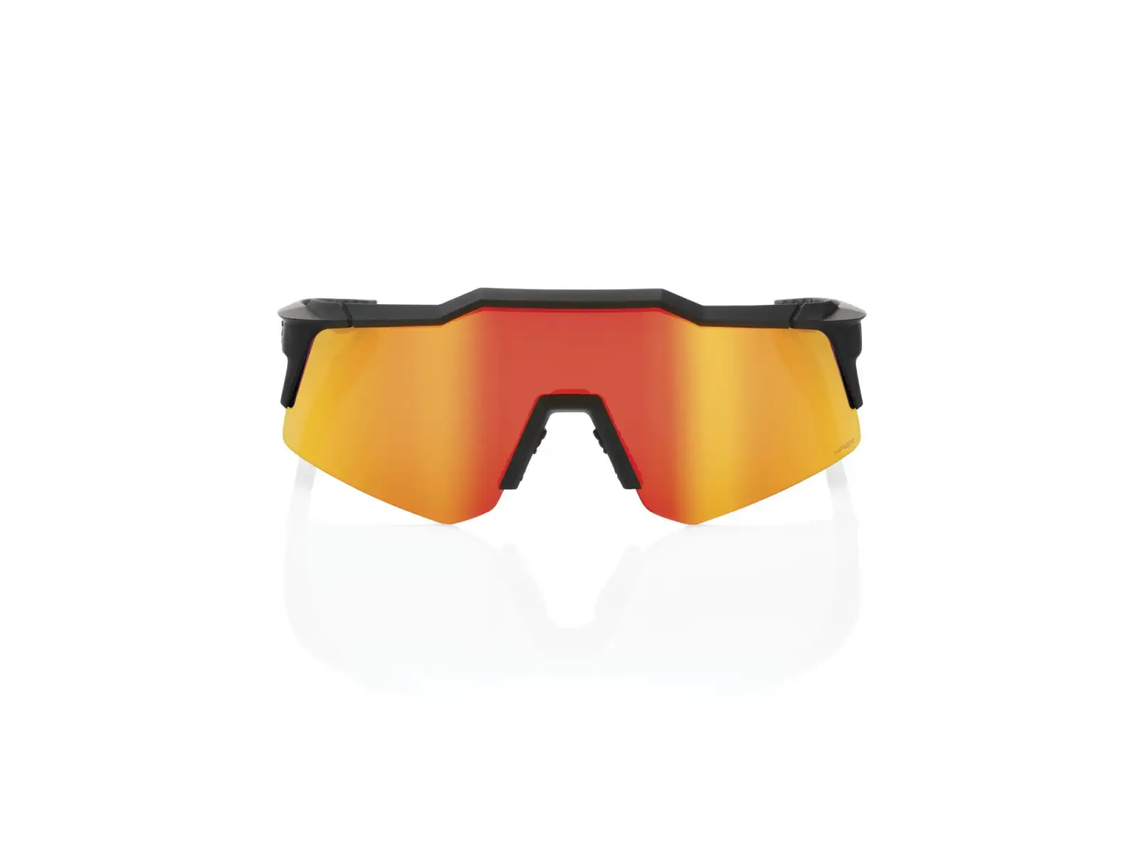 100% Speedcraft XS okuliare Soft Tact Black/HiPER Red Multilayer Mirror Lens