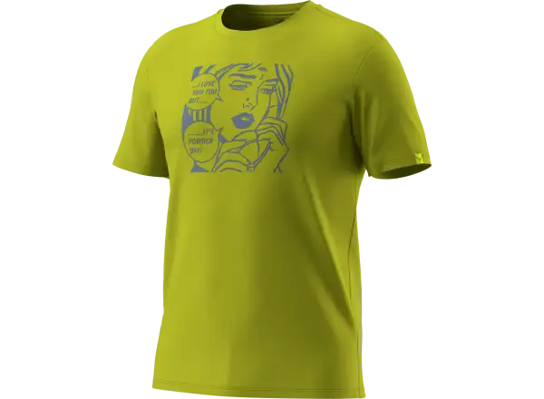 Dynafit Graphic Cotton pánske tričko krátky rukáv Smoke Blue/Tabloid