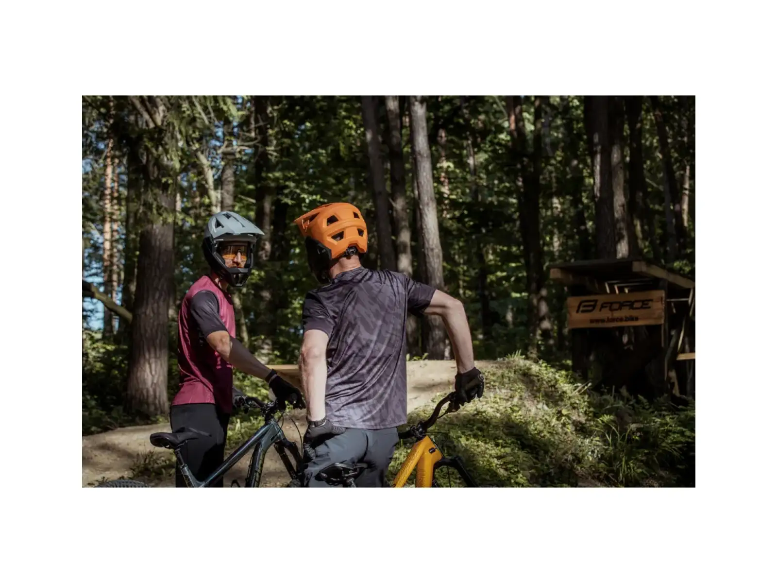 Force MTB Rules pánsky dres krátky rukáv čierna/sivá