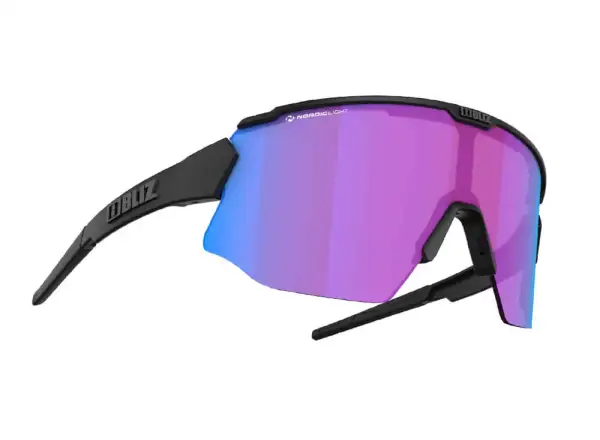 Bliz Breeze Nano Optics okuliare Matt Black Nordic Light Begonia-Violet/Blue Multi/Brown