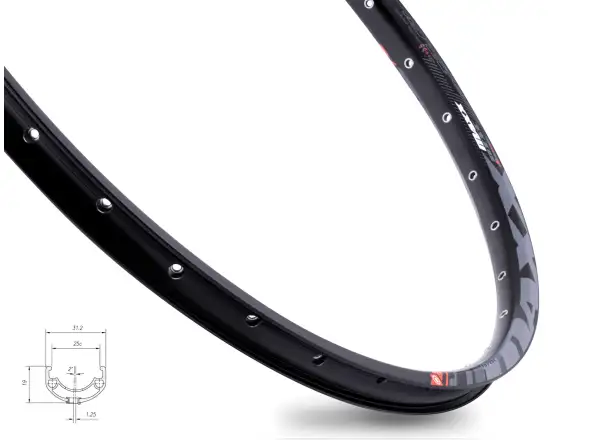 Mach1 Maxx Disc 27,5" MTB ráfik 32 dier čierna