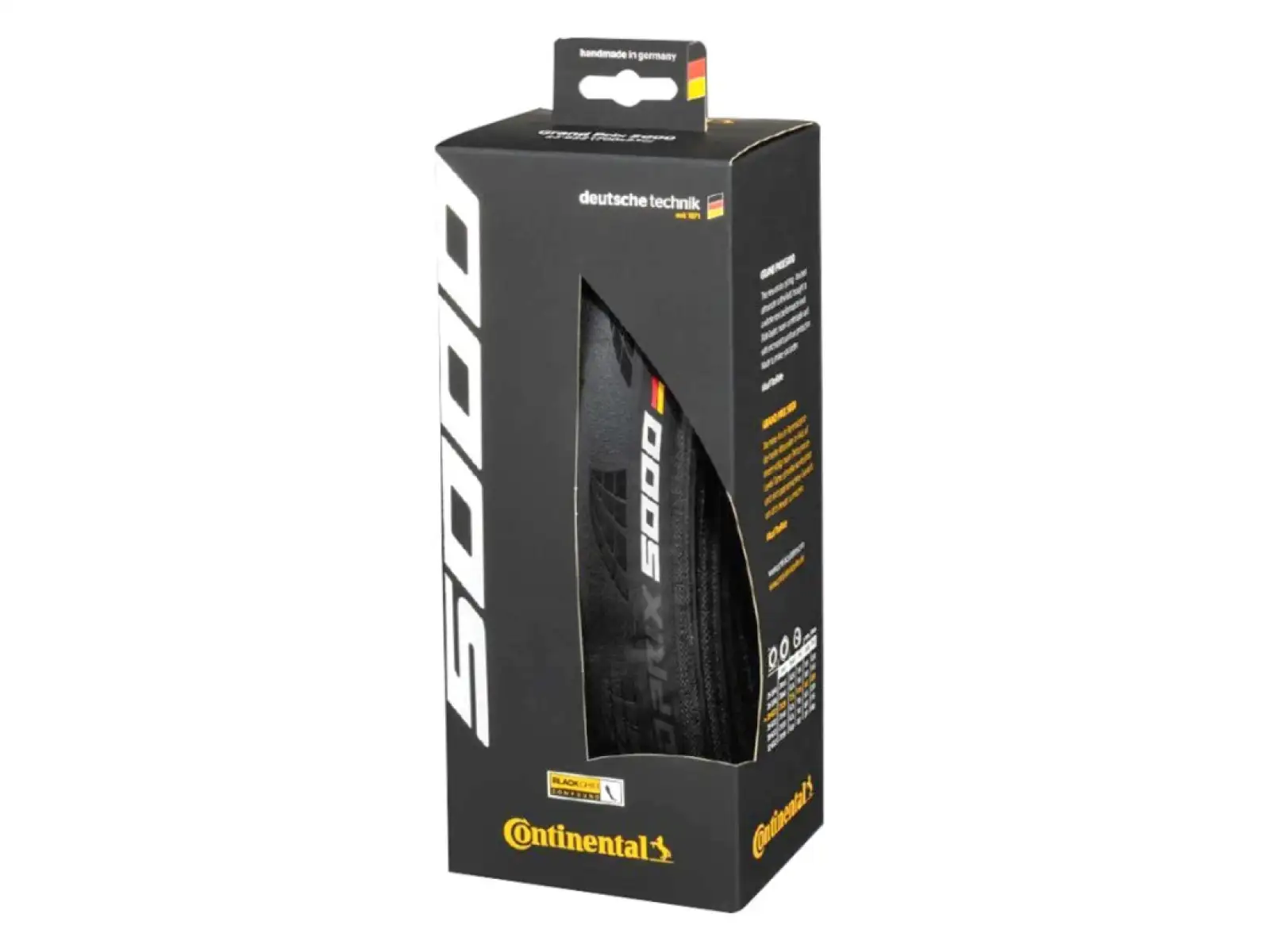 Continental GrandPrix 5000 S TR 27,5" cestný plášť kevlar čierna/transparentná