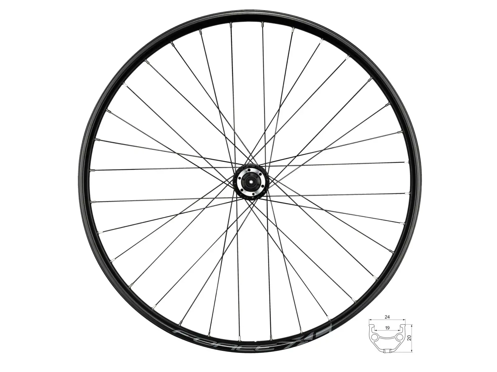 Force XC Disc 28/29" zadné vypletené koleso orech Shimano