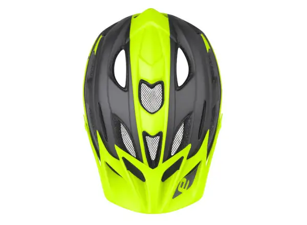 Etape Hero detská cyklistická prilba antracit/žltá fluo matná
