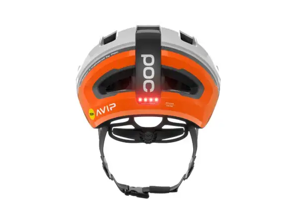 Cyklistická prilba POC Omne Beacon MIPS Fluorescent Orange AVIP/Hydrogen White