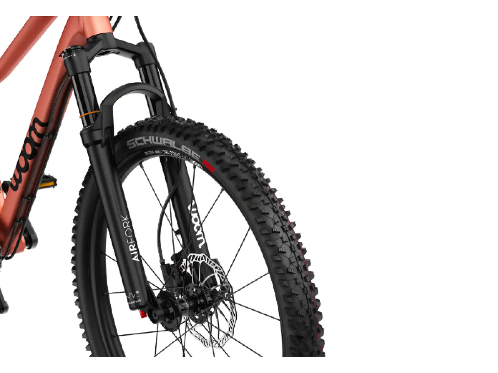 Woom 5 OFF Air detský bicykel 24" Copper