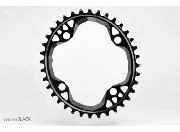 Absolute Black OVAL36 Prehadzovačka Shimano BCD104, 36z. oválna