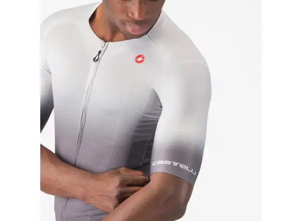 Castelli UPF pánsky dres krátky rukáv Silver Grey