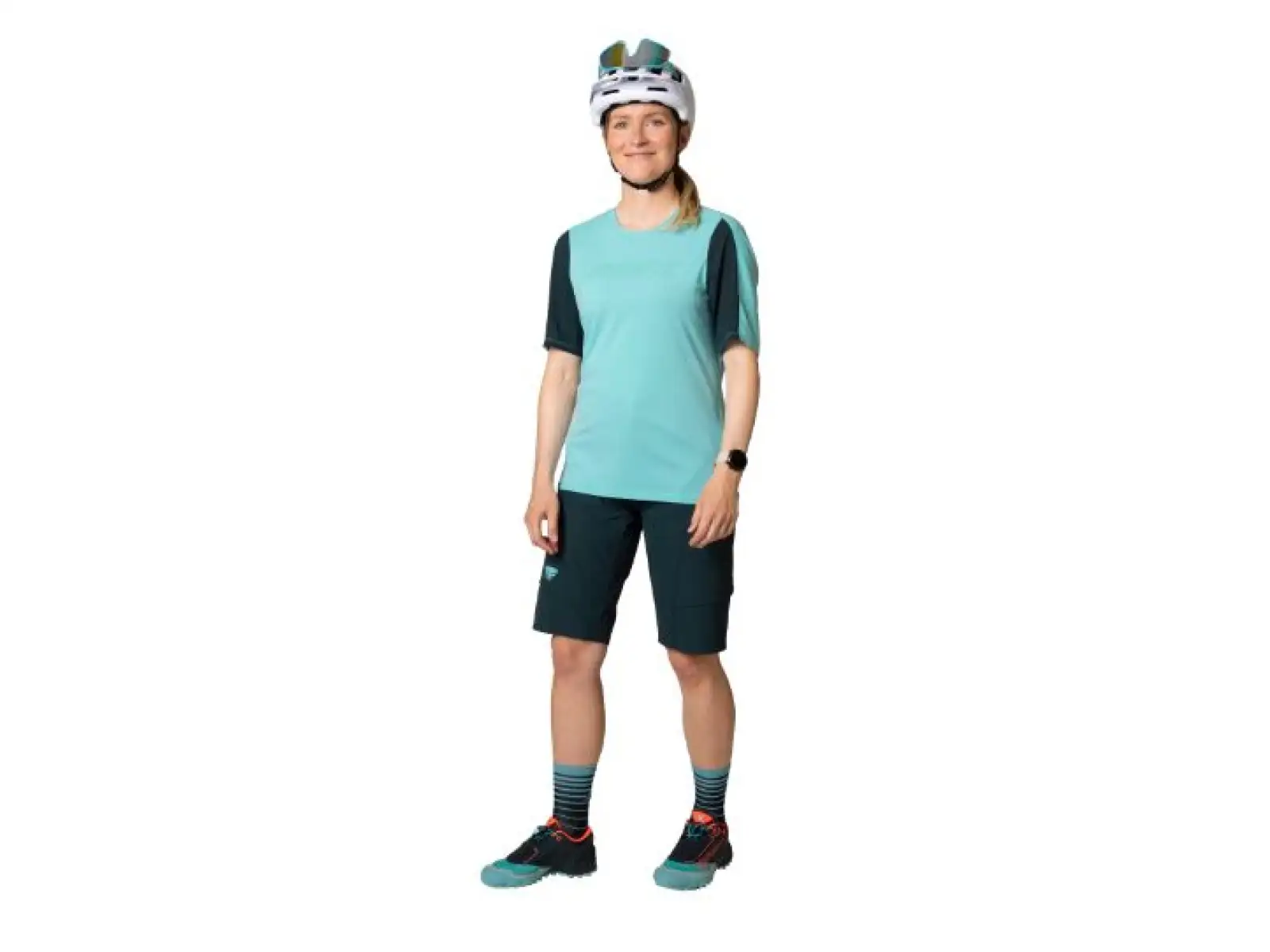 Dynafit Ride Dynastretch dámske kraťasy Blueberry/Marine Blue
