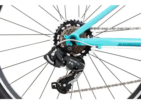 Rock Machine Catherine 27 gloss neon mint/petrol blue/pink detský bicykel