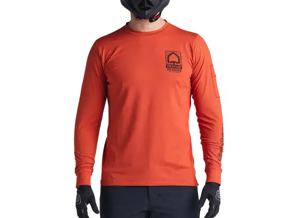 Troy Lee Designs Ruckus Ride Tee Create To Destroy pánsky dres dlhý rukáv Brick