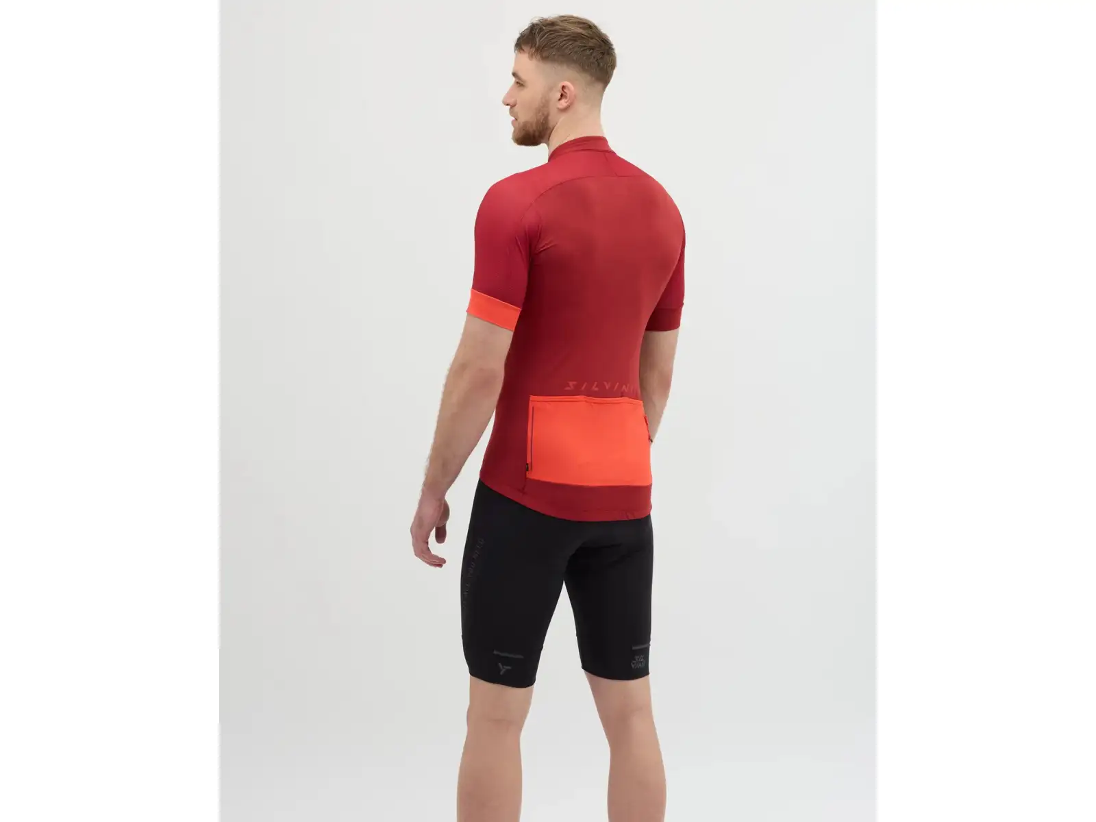 Silvini Carnio pánsky dres krátky rukáv Merlot/Ruby