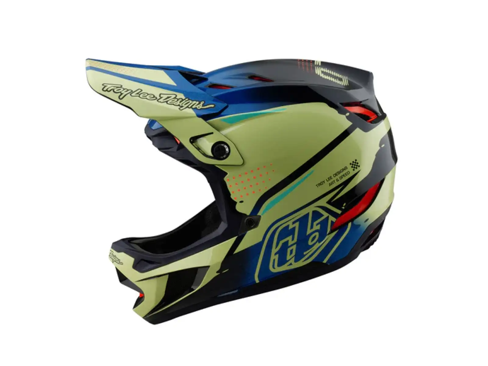 Troy Lee Designs D4 Composite prilba Drip Glo Yellow