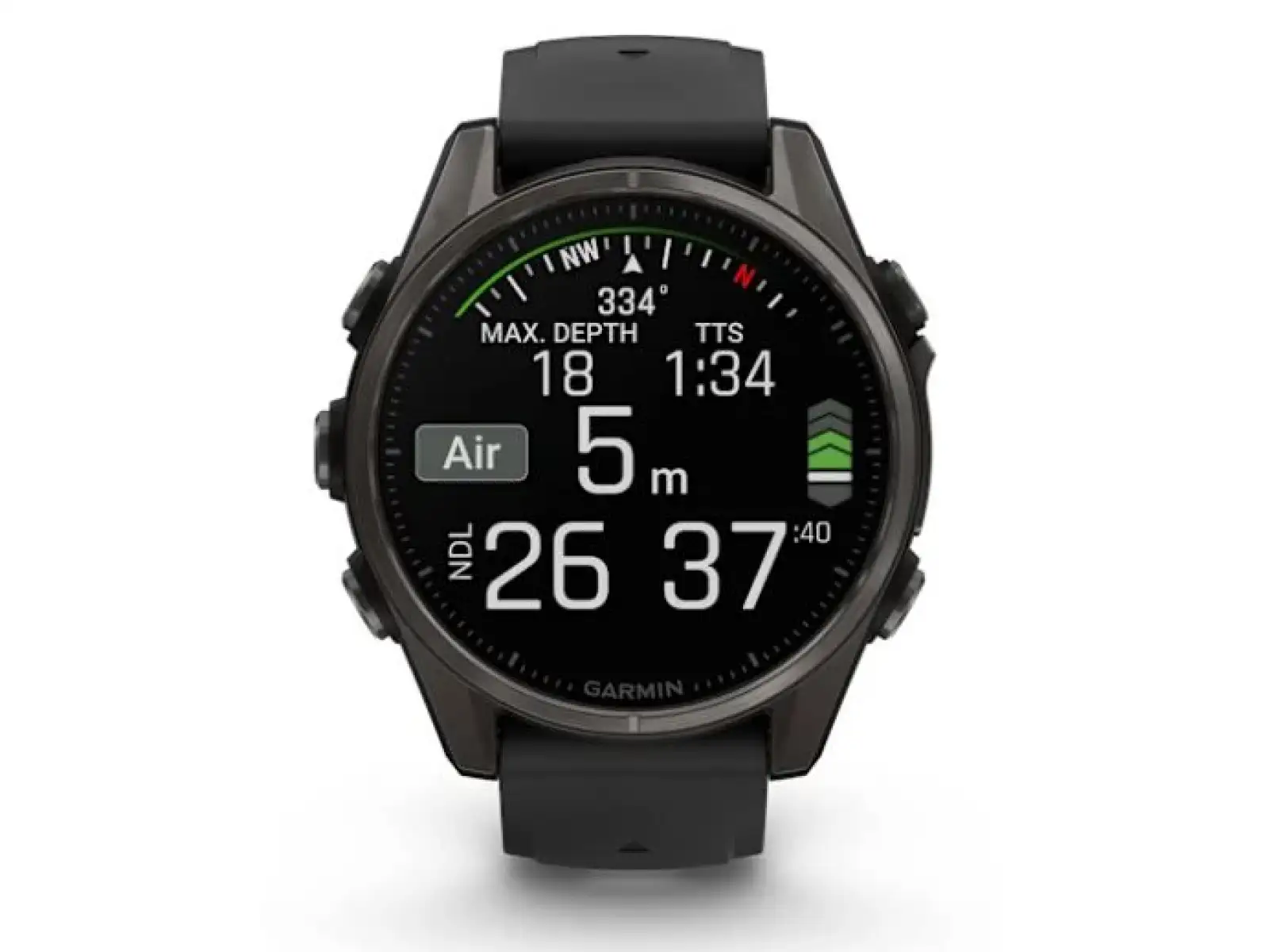 Garmin fenix 8 - 43 mm AMOLED Sapphire inteligentné hodinky Carbon titanium Black/Pebble grey