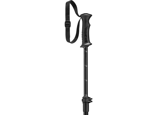 Leki Rider Vario detské zjazdové palice Black-warm Grey light, 85 - 105 cm
