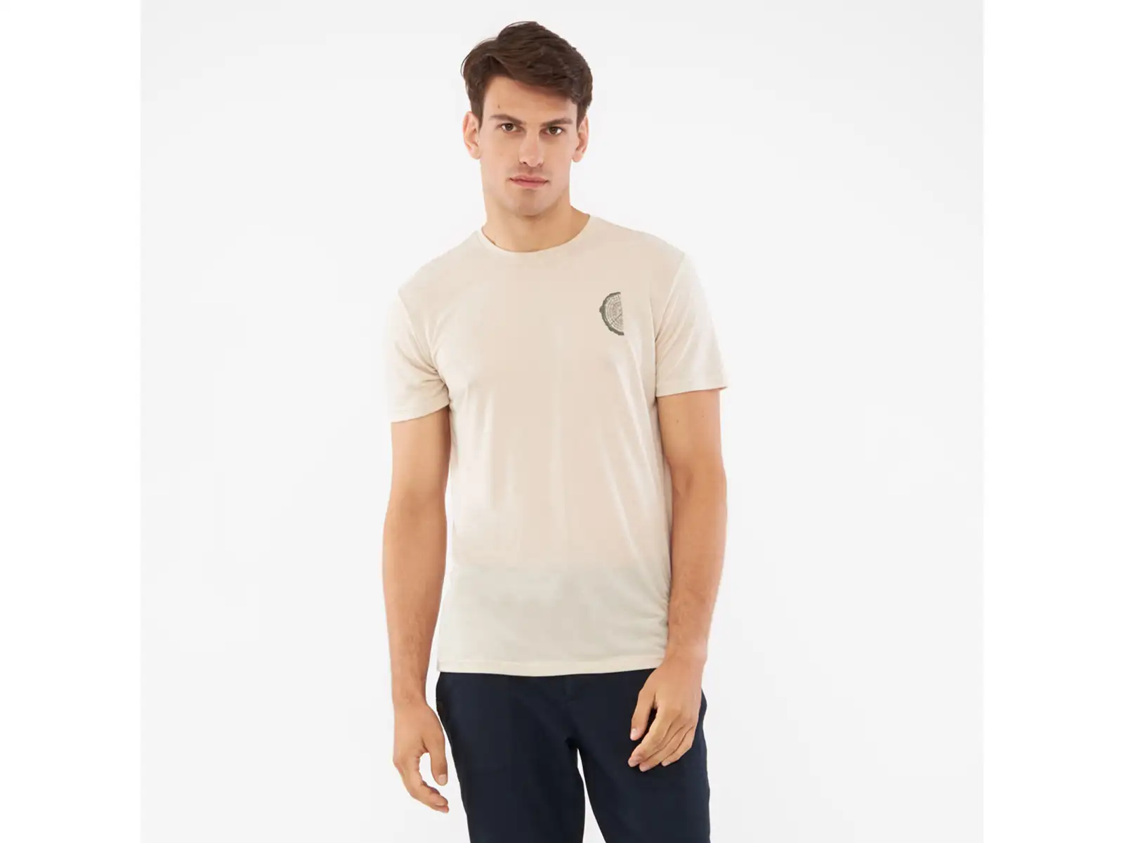 Viking Rune pánske tričko krátky rukáv beige/olive
