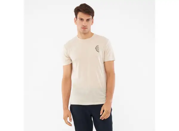 Viking Rune pánske tričko krátky rukáv beige/olive