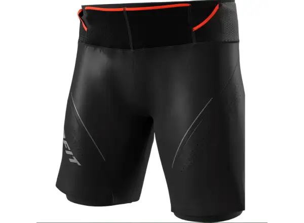 Dynafit Ultra 2v1 pánske bežecké šortky s vnútornými šortkami Black out