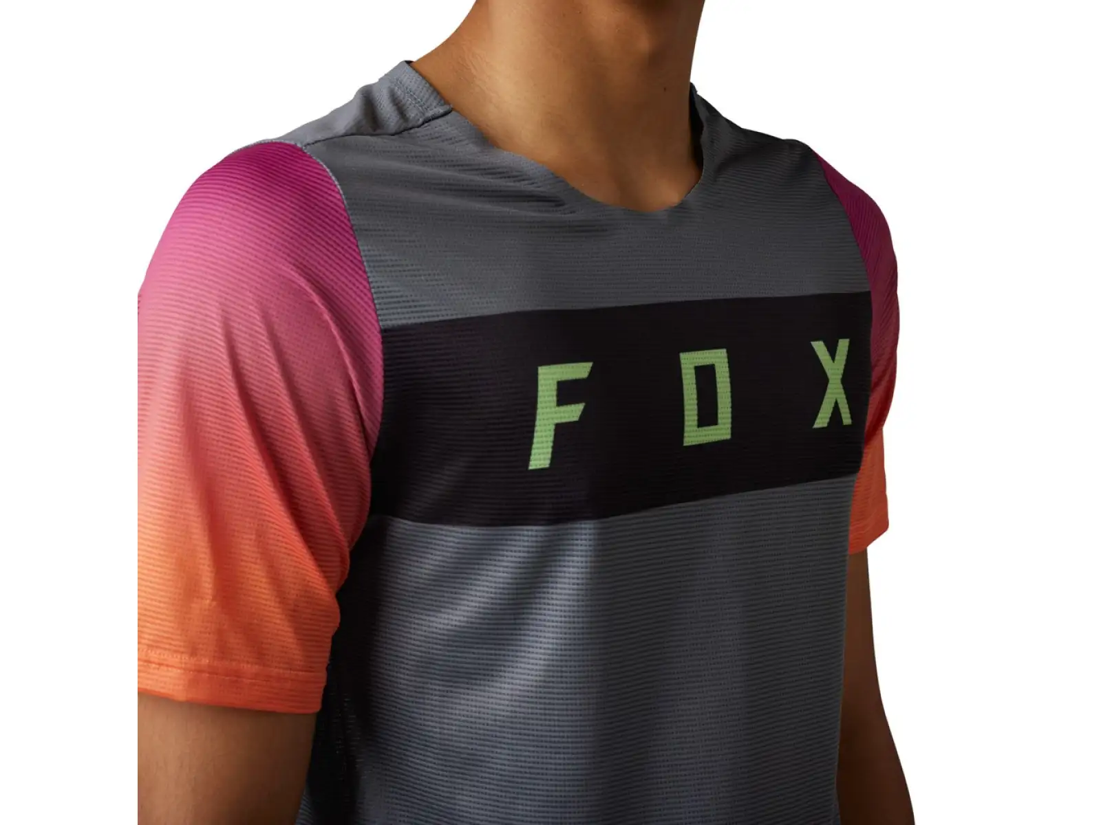 Fox Flexair Arcadia pánsky dres krátky rukáv Pewter