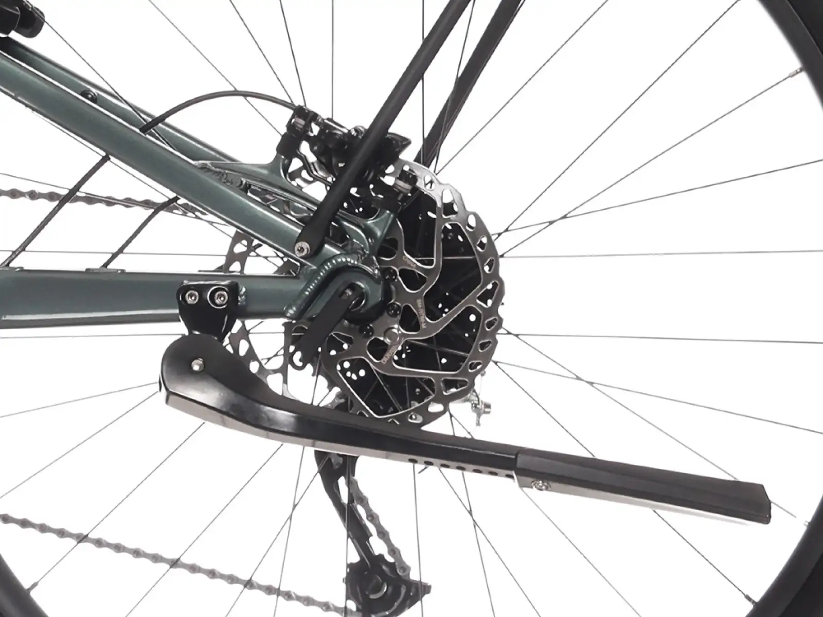 Rock Machine Crossride e450 FS nízkonástupový celoodpružený elektrobicykel Ocean Grey/Black