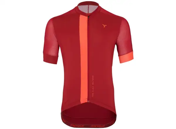 Silvini Carnio pánsky dres krátky rukáv Merlot/Ruby