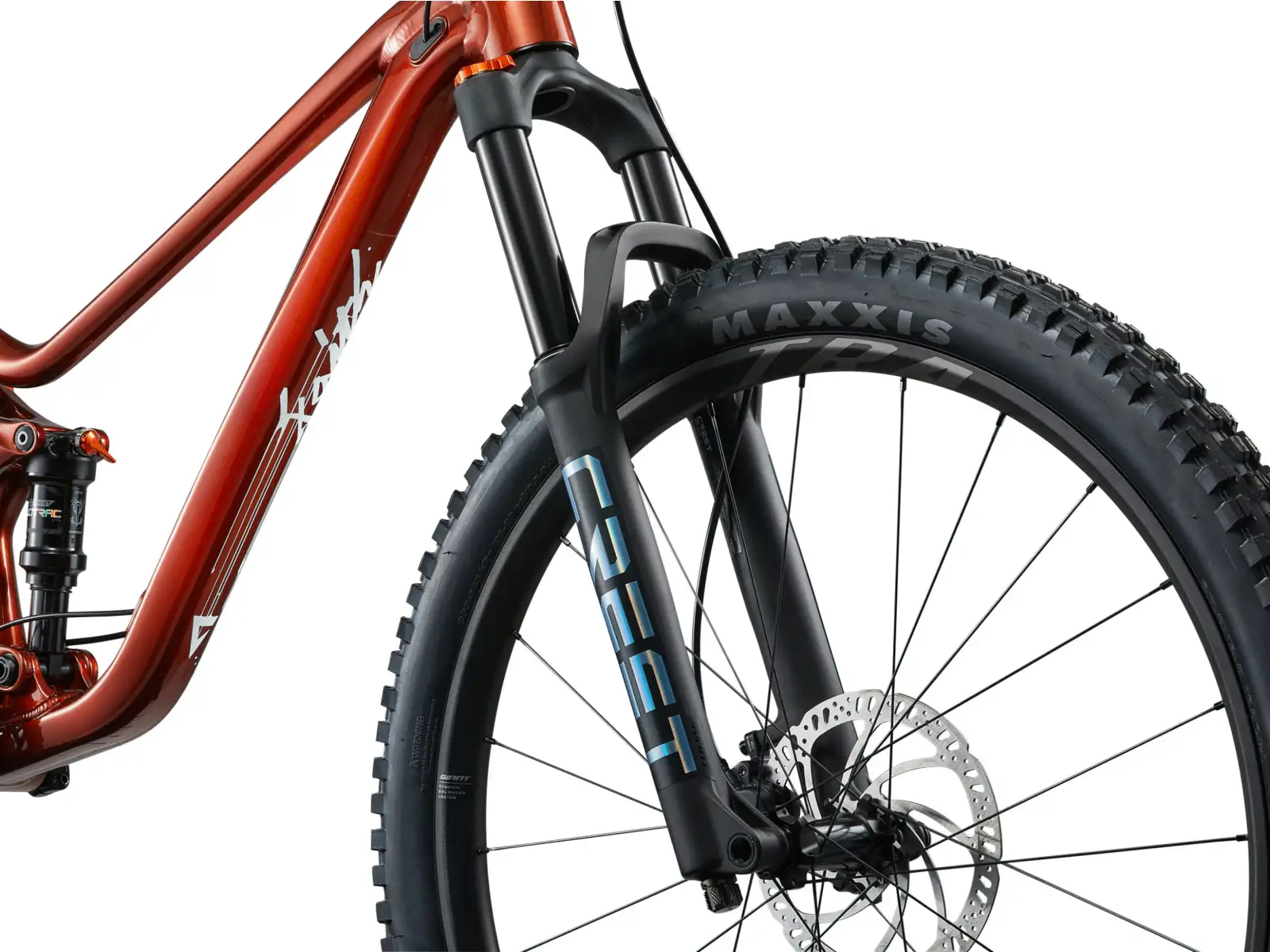 Giant Faith 27,5"/26" detský celoodpružený bicykel Copper