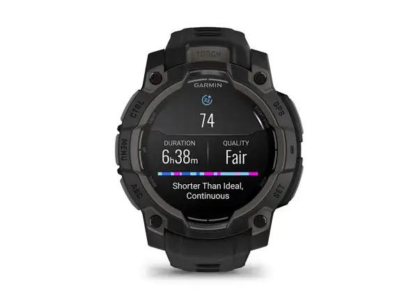 Garmin Instinct 3 Amoled 45 mm inteligentné hodinky Black/Black remienok
