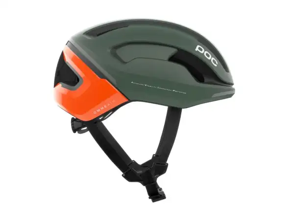 POC Omne Beacon MIPS cyklistická prilba Fluorescent Orange AVIP/Epidote Green Matt