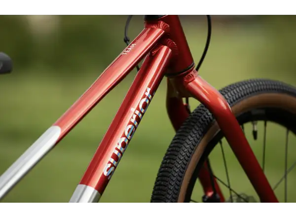 Superior TEAM 20 detský bicykel Gloss Brushed Alu / Red