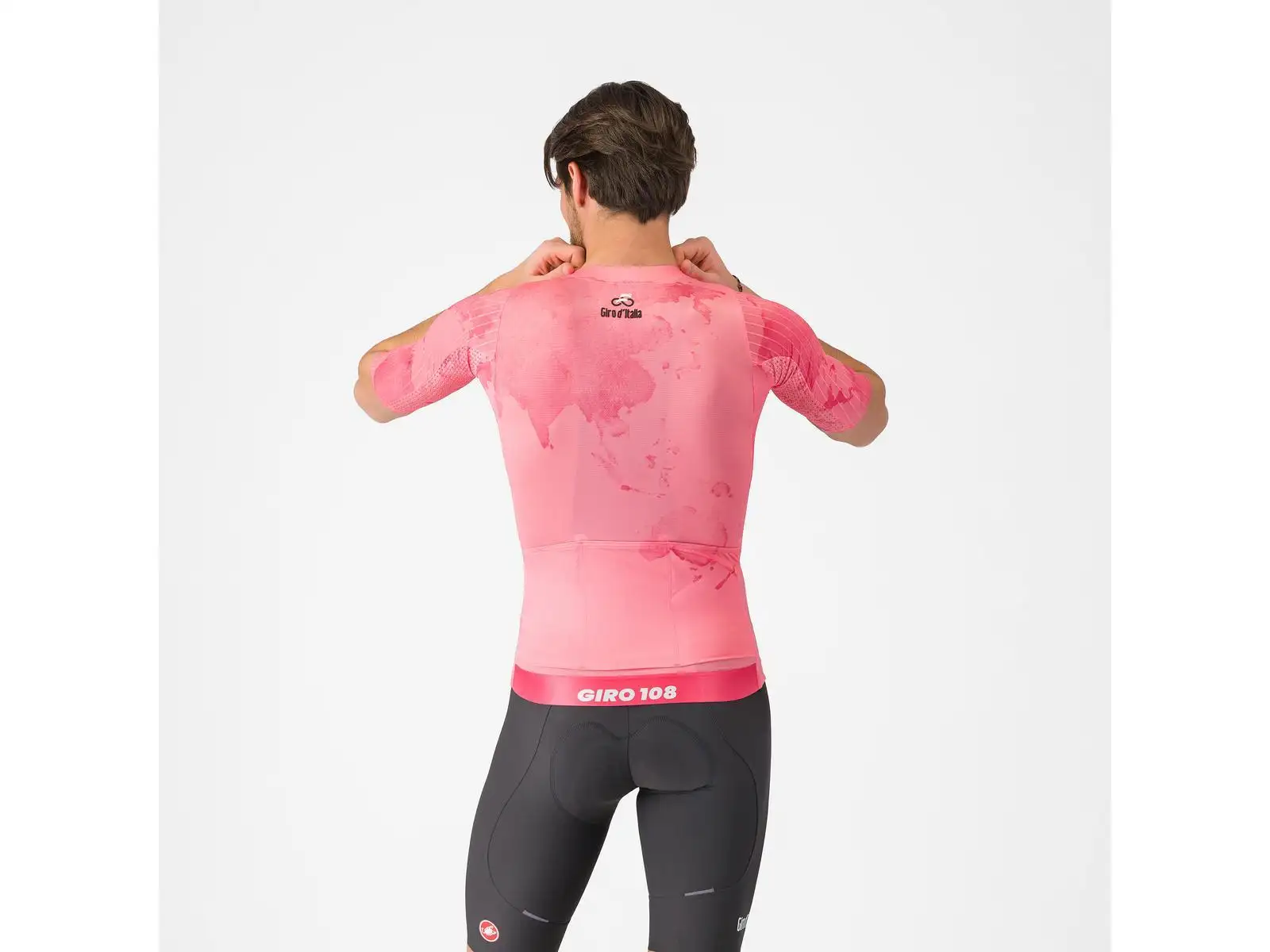 Castelli Giro 108 Race 8S pánsky dres krátky rukáv Rosa Giro