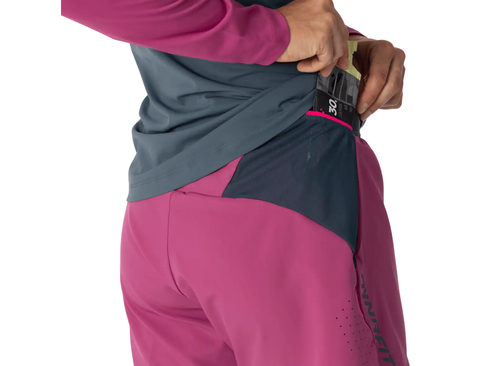 Dynafit Alpine Pro 2v1 dámske bežecké kraťasy Magenta