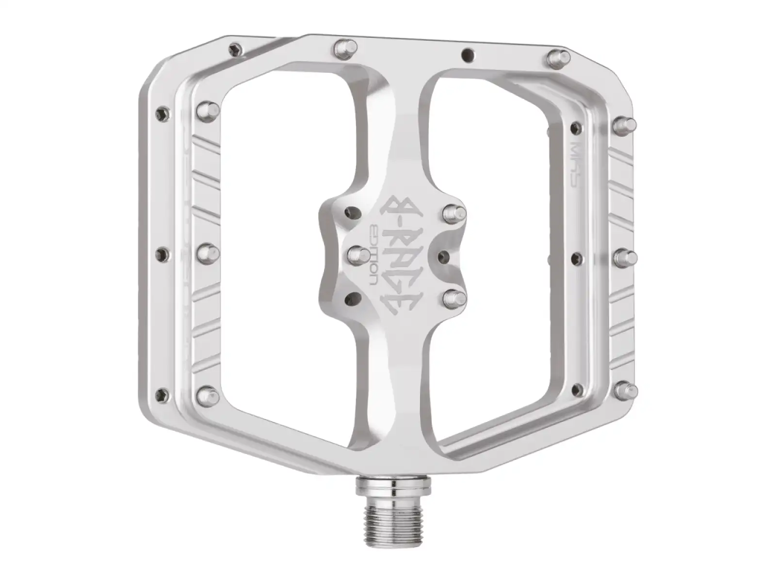 Burgtec Penthouse MK5 B-Rage Edition platformové pedále Rhodium Silver