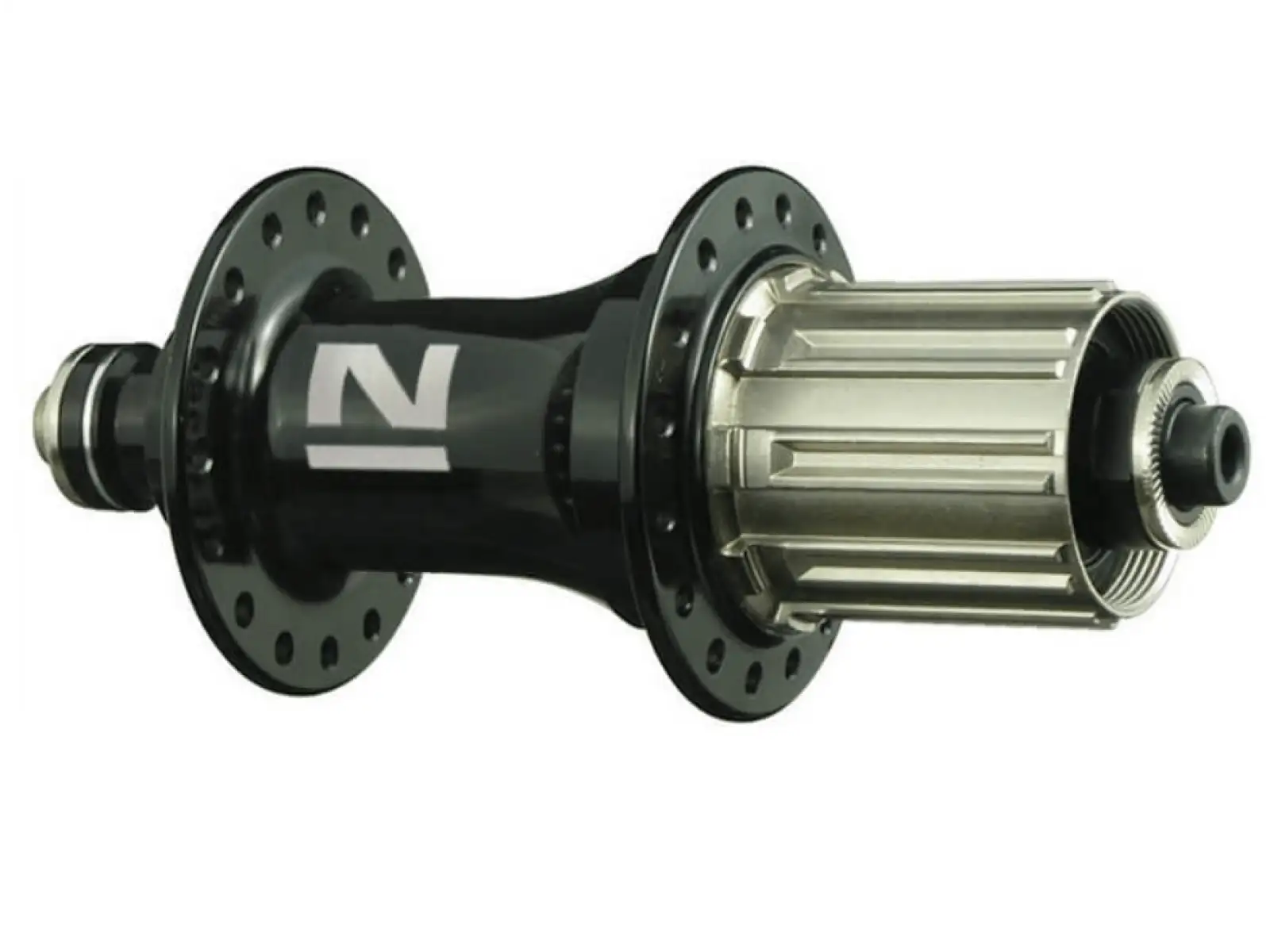 Novatec F162SB zadný náboj čierny, N-logo