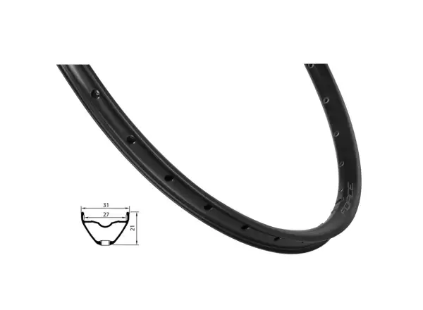 Force XC Disc ráfik 584x27 28 dier čierna