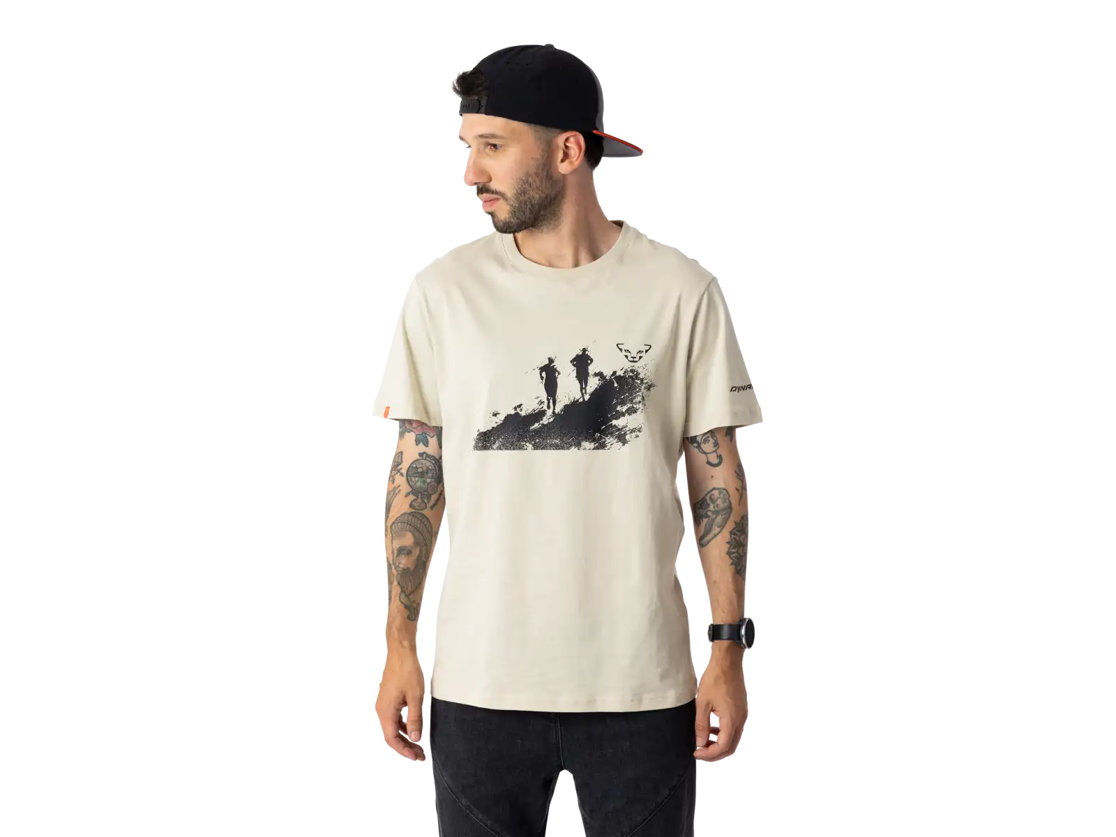 Dynafit Graphic Cotton pánske tričko krátky rukáv Overcast/Runners
